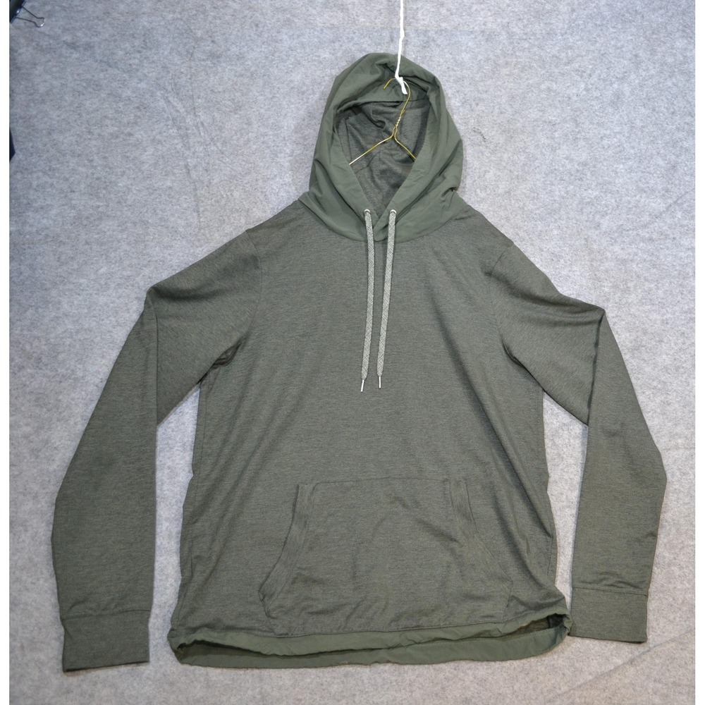 Vuori Hoodie Mens S Green Sunday Element Pullover Pocket Drawcord Jacket V264